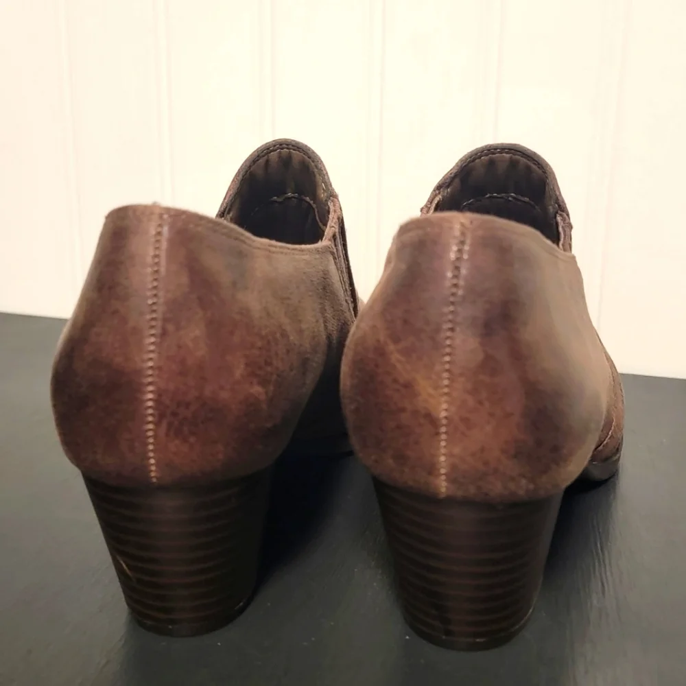 Yuu Ranchen Brown‎ Booties Shoes Size 6.5 New No Box